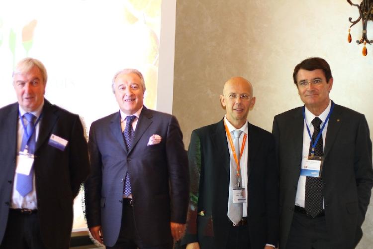Da sinistra: Luciano Trentini, Michele Ottati, Alberto Volpato e Renzo Piraccini